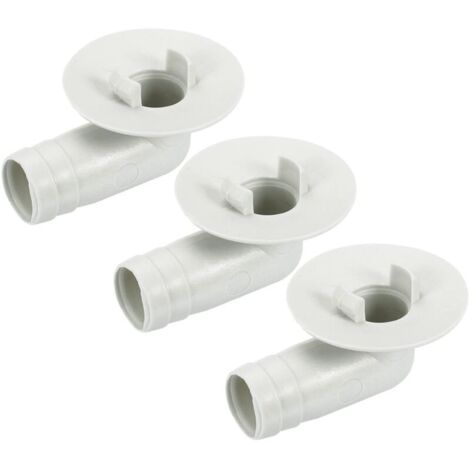 [JAMAIS UTILISÉ] Climatisateur Vidange Tuyau Connecteur 17mm Tube Coude Raccord Remplacement Pièce Accessoires pour Mini-Split Fenêtre AC, Beige Paquet de 3