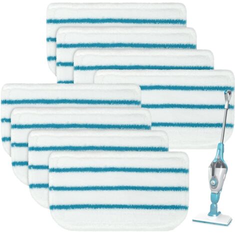 [JAMAIS UTILISÉ] 8 Lingettes pour Black et Decker Balais Vapeur FSMP20 Steam Mop pour Black+Decker, FSM1500, FSM1600, FSM1610, FSM1620, FSM1630, FSMH162
