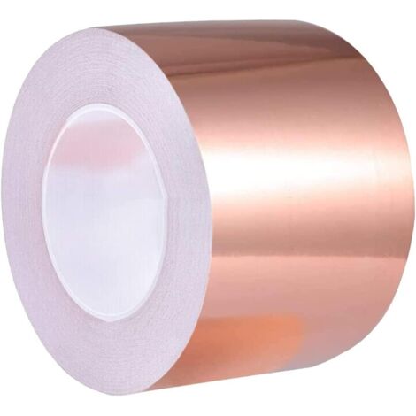 [JAMAIS UTILISÉ] 120 mmX10M Kupferband Schneckenabwehr, Effizient EMI Kupferfolienband Gegen Schnecken Nacktschnecken, Verdicken Kupferfolie Selbstklebend Mittel Bekämpfen Schnecken Alternative zu Sch