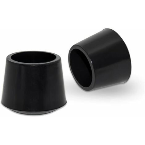 [JAMAIS UTILISÉ] Lot de 4 Embouts Ronds antidérapants en Caoutchouc synthétique pour Pieds de Chaise 30 mm, 3,0 cm de diamètre, Noir