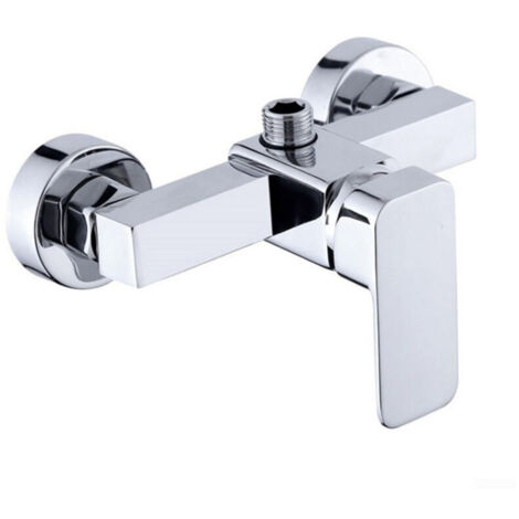 [JAMAIS UTILISÉ] Robinet de douche mural moderne chromé avec mitigeur de douche pour eau froide et chaude, (1/4)