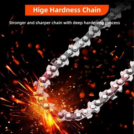 LINGSFIRE Lot De 5 Mini Chaînes De Tronçonneuse De 15,2 Cm Avec Barre De Rechange Pour Tronçonneuse électrique Sans Fil De 15,2 Cm