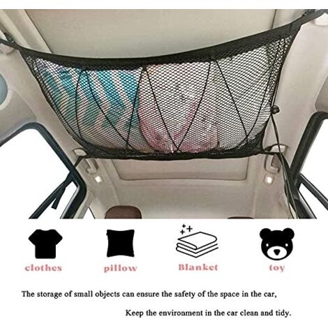 Filet De Rangement élastique Pour Coffre De Voiture - Avec Sangles Et Vis - Pour Organiser Et Sécuriser Les Bagages
