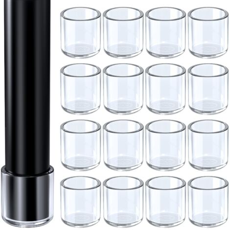 [JAMAIS UTILISÉ] Lot de 16 embouts de protection pour pieds de chaise - En silicone - Ronds - Diamètre : 16 mm