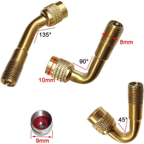 Outil Pour Valve De Pneu - Voiture Laiton 4 Pièces Adaptateur