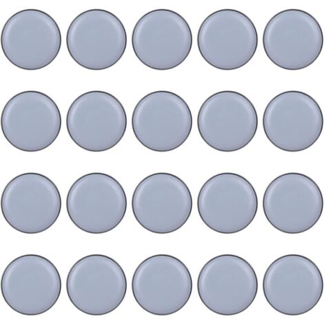 [JAMAIS UTILISÉ] 25mm Patin Chaise, 20 Pièces Patins Glisseurs, Patins Glisseurs pour Meubles, Patins en Téflon pour Chaise de Mobilier de Bureau de Maison (20mm Forme Ronde)