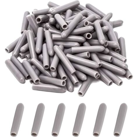 [JAMAIS UTILISÉ] Capuchons pour Lave-Vaisselle [100 Pièces], Couvercle De Panier De Lave-Vaisselle, Capuchon du Lave-Vaisselle pour Protéger Les Broches pour Panier à Vaisselle, Antirouille(Gris) (1/4)