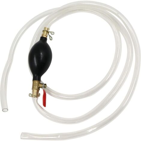 [JAMAIS UTILISÉ] Pompe de Transfert Liquide l'eau ，Pompe Manuelle Siphon avec Le Tuyau Transfert Carburant Voiture portative pour solvant d'essence d'aqueduc Liquide Carburant Diesel d'essence（2M）