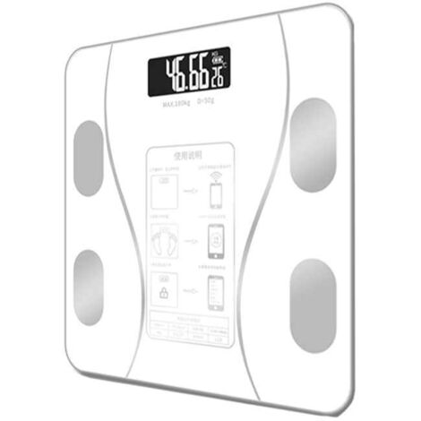 [JAMAIS UTILISÉ] Balance numérique intelligente, simple et pratique, connectable à une balance de salle de bain numérique mobile pour afficher l'IMC, la graisse corporelle, la masse musculaire et le p