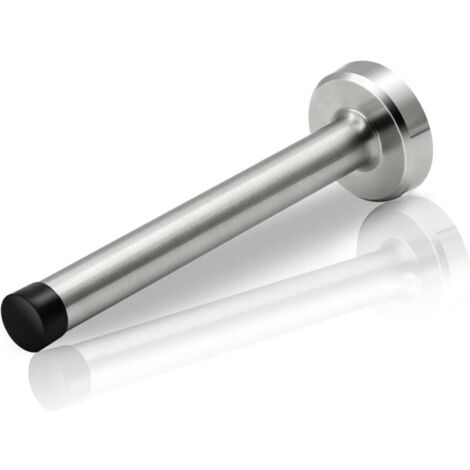 [JAMAIS UTILISÉ] Butée de porte de 15,2 cm de long pour plinthes, butée de porte murale en acier inoxydable robuste avec amortissement du bruit en caoutchouc