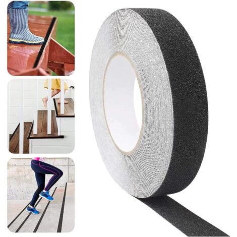 [JAMAIS UTILISÉ] Ruban Antidérapant Adhésif, 15M25MM Ruban Antidérapant pour Escalier Adopte la Conception Auto-adhésive, Ruban Adhésif Antidérapant PVC pour toutes Sortes d'escaliers et Bande Antidér (1/4)