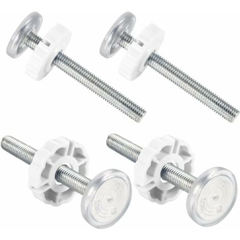 Kit 4 Vis Tendeurs M10 Pour Barrière Bébé Ou Animal – Tige Filetée Pression 10 Mm – Installation Sans Outils, Blanc