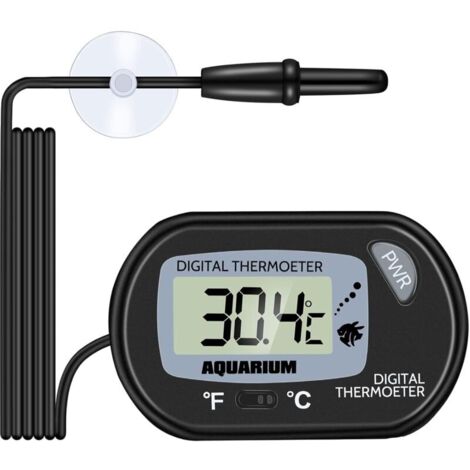 [JAMAIS UTILISÉ] Thermomètre Aquarium - LCD Digital Thermometre Aquarium avec Ventouse Et Sonde à Immersion pour Aquarium,Terrarium (1/4)