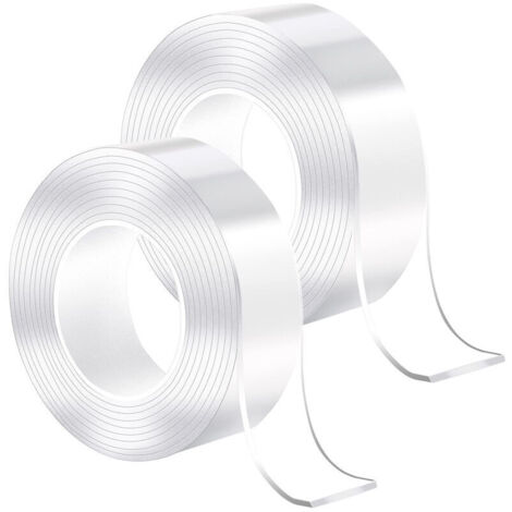 [JAMAIS UTILISÉ] ACRYLIC MAGIC - Ruban Adhésif Double Face Ultrarésistant, 3MètresRuban Adhésif Double Face Robuste,sans Traces,Amovible, Réutilisable, Lavable,