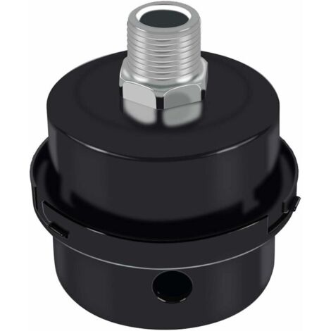 [JAMAIS UTILISÉ] Silencieux de compresseur d'air, silencieux en métal du silencieux du filtre d'aspiration du silencieux，pièces de rechange de filtre de compresseur d'air, accessoires de silencieux de