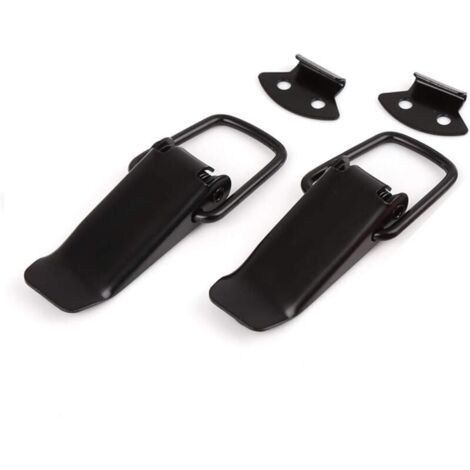 [JAMAIS UTILISÉ] 2 Pièces Loquet à Ressort Bascule Acier Inoxydable, fermeture à levier, Loquet à Bascule,fermoir, pour coffre à outils boîte de rangement tiroir coffre Noi，