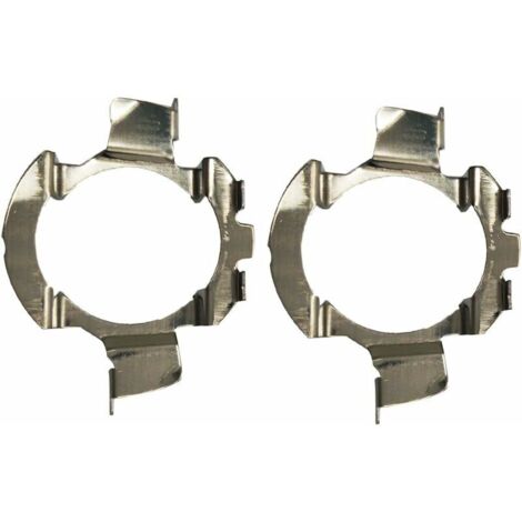 [JAMAIS UTILISÉ] 2 pièces métal LED H7 Ampoules adaptateurs Support de Base de Lampe Clip de Support pour quasquai/Polo 6r / Polo 9r / Jetta Sport (MK6) / Opel Astra J (K05) (1/4)