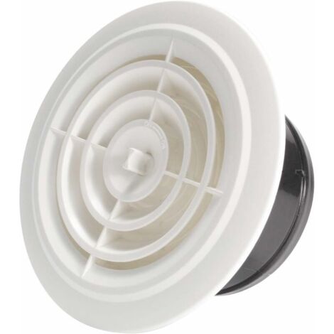 [JAMAIS UTILISÉ] 125mm Grille de Ventilation Ajustable Aération d'Air Ronde (1/4)