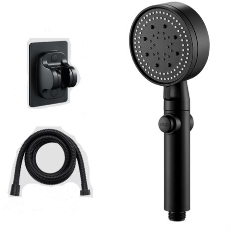 [JAMAIS UTILISÉ] Pommeau de Douche Haute Pression, 5 Modes Pommeau de Douche avec 1.5 Tuyau Douche, Pommeau de Douche Economie Deau, Douchette Douche Salle de Bain,Shower Head Water Saving with Hose, 