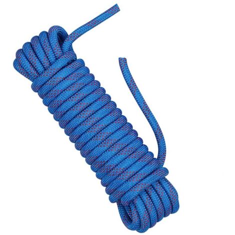 [JAMAIS UTILISÉ] Corde d'escalade 10m 10mm corde d'escalade de sécurité corde de parachute de sauvetage corde d'évasion corde de chute NPTERBL