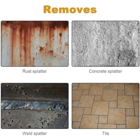 Burin Plat Φ17x100 X 280mm - Idéal Pour Enlever Le Béton Et La ...