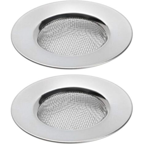 [JAMAIS UTILISÉ] Lot de 2 passoires d'évier pour douche, receveur de cheveux du trou de prise éviers de baigNoire ou de cuisine Filtres de drainage pour évier en acier inoxydable. Diamètre de 3 Inch 7