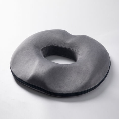 [JAMAIS UTILISÉ] Coussin de Siège de Donut en Polyester, Coussin Orthopédique pour Hémorroïdes, Ergonomique Coussin Anti Escarres, pour Chaise Bureau Auto Voiture Fauteuil Roulant, 45cm x 40cm (aux fe