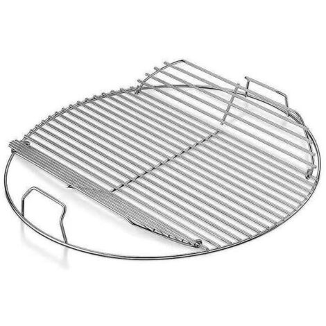 [JAMAIS UTILISÉ] Grille de barbecue ronde, en acier inoxydable, adaptée à la cuisson au charbon de bois/gaz, sur les terrasses et dans les jardins, 54,554,5 cm, style 1