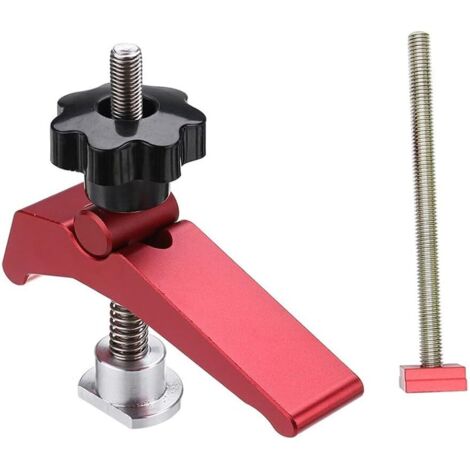 [JAMAIS UTILISÉ] Pince de maintien, perceuse, établi, gabarits, tables en T, panneaux finis (1 pièce (1/4)