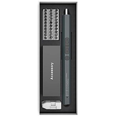 [JAMAIS UTILISÉ] Tournevis Electrique Precision,Jeu de Tournevis de Electrique LED 36 En 1, Kit d'Outils de Réparation Mini-Tournevis Rechargeable avec USB Pour la Réparation de Ordinateurs,Portables, (1/4)