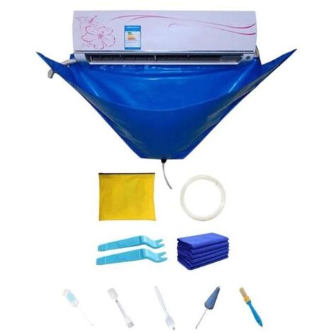 [JAMAIS UTILISÉ] Lavage pour Climatiseur - Outil Nettoyage du Climatiseur - Kit Couverture Nettoyage Climatiseur Mural - Sac Nettoyage Étanche Climatisation Divisé avec Sortie Vidange