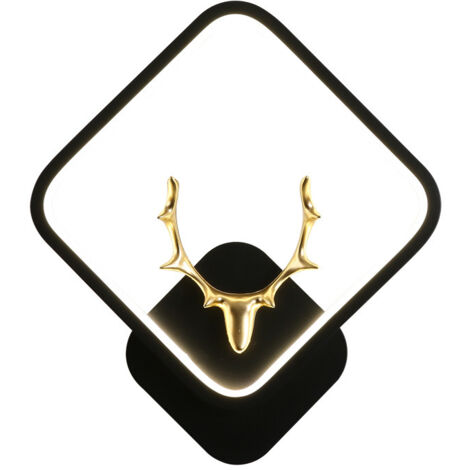 [JAMAIS UTILISÉ] Applique murale carrée à LED pour intérieur, lumière blanc chaud, 12 watts, température de couleur 3000K, convient aux espaces de style moderne tels que les escaliers, les couloirs, l