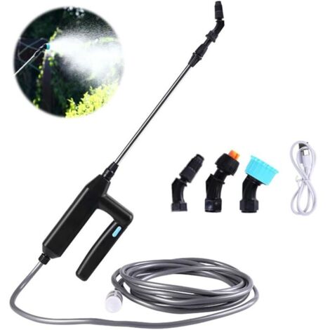 [JAMAIS UTILISÉ] Pulverisateur Electrique, Pulverisateur pour Toiture, 7.4V/1A Pulverisateur de Jardin Electrique, Pulvérisateur à Batterie avec 3 Buses Et 5M de Tuyau, USB Rechargeable, pour Pelouse, (1/4)