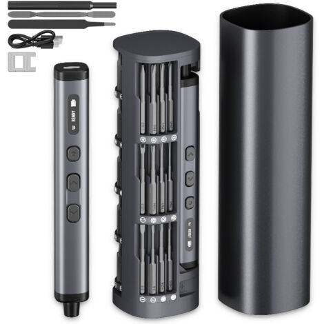 [JAMAIS UTILISÉ] Ensemble de tournevis haut de gamme 78 en 1, batterie longue durée, poignée ergonomique, adapté à la réparation électronique, outils de tournevis électriques de qualité industrielle