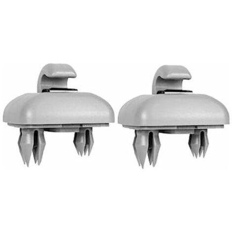 2 pièces Clip pour visière de Voiture, Crochet Pare-Soleil pour Voiture, pour Audi A1, A3, A4, A5, Q3, Q5 (8E0, 857, 562) A7, B6, B7, B8, S4, S5, Gris