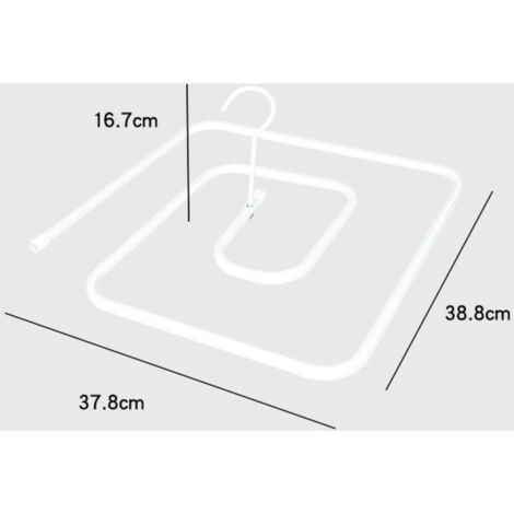 Lot De 2 Cintres En Spirale Acier Inoxydable - Séchoir Parfait Pour Draps, Couettes Et Couvertures
