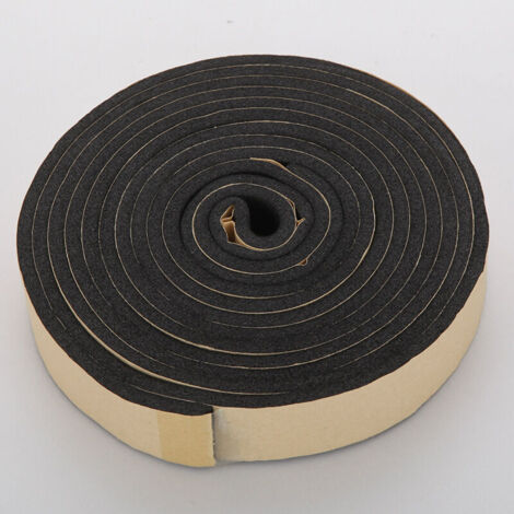 Largeur 30mm épaisseur 5mm / longueur 3M, isolation thermique bande de colle auto - adhésive bande d'étanchéité d'éponge ignifuge joint de porte et de fenêtre, joint de mousse adhésive