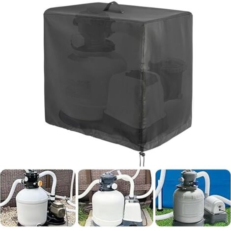 [JAMAIS UTILISÉ]Bâche de Protection pour Pompe de Piscine,Housse de Pompe de Piscine 84x61x86cm,Housse de Filtre à Sable,Cache Pompe Piscine Hors Sol,Anti-UV,pour Jardin ExtéRieure,Piscine. (1/4)