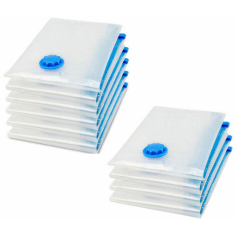 Lot De 10 Sacs De Rangement Sous Vide Pour Aspirateur, Housse De Rangement Sous Vide Pour Vetements Couette Literie Oreillers 92190498