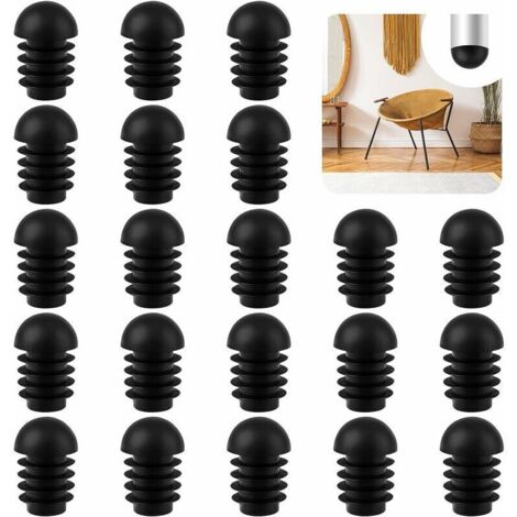 [JAMAIS UTILISÉ]Embout Pied de Chaise 50 Pcs Embouts Ronds Bouchon de Tuyau de Chaise Protection Pied de Chaise Embout Entrant Rond pour Pied de Chaise pour protéger Les Meubles (19mm)