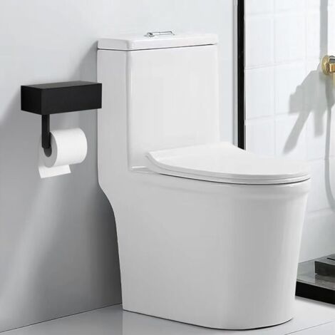 Porte-papier toilette debout argenté avec brosse - Porte-papier toilette debout avec brosse de toilette avec boîte à lingettes humides et brosse de toilette