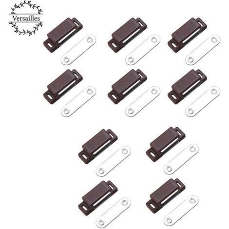 [JAMAIS UTILISÉ]Loqueteau magnétique puissant – force de maintien 4kg – lot de 10 - brun – aimant porte – loqueteau aimant – aimant placard – aimant porte de placard, Versailles (1/4)