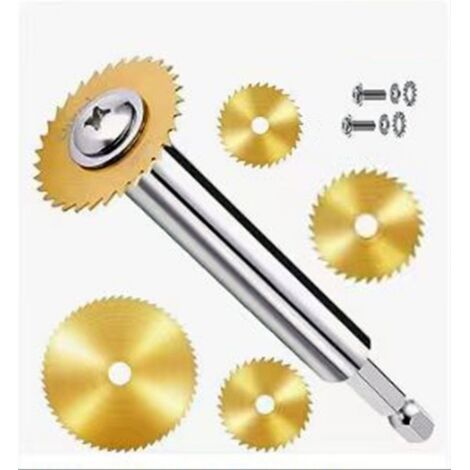 [JAMAIS UTILISÉ]Ensemble de coupe-tubes pour tubes hexagonaux en PVC de 12 mm (diamètre intérieur) (comprend des lames de scie de tailles : 22 mm, 23 mm, 32 mm, 35 mm et 44 mm), Doré