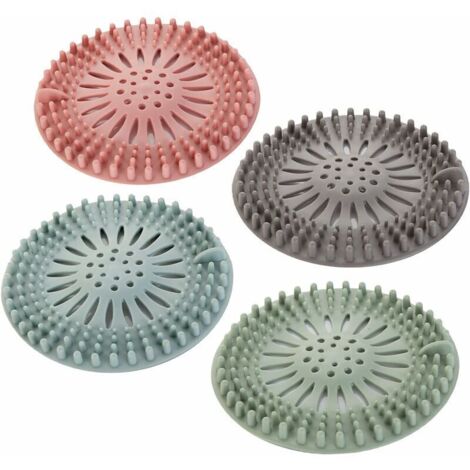 [JAMAIS UTILISÉ]Filtre pour bonde de douche Filtre Cheveux Douche Filtre évier en Silicone Filtre Cheveux Douche Protections de Vidange en Silicone Filtre Drain de Douche pour Salle de Bain et Cuisine (1/4)
