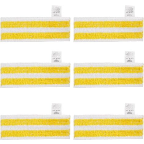 [JAMAIS UTILISÉ]Lot de 6 Lingettes de Rechange en Microfibre Compatible avec Karcher Easyfix SC 1, SC 2, SC 3, SC 4, SC 5 Nettoyeurs Vapeur