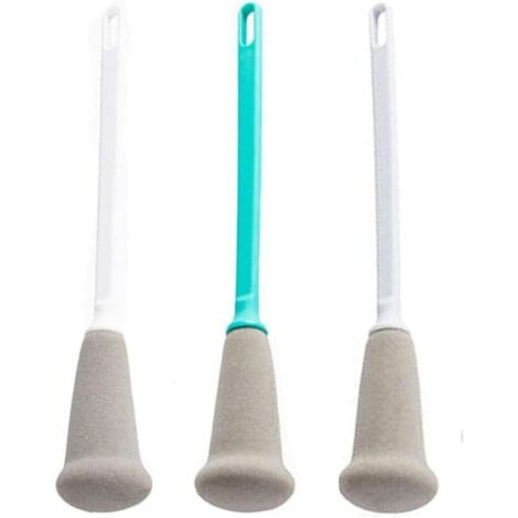 [JAMAIS UTILISÉ]3pcs Brosse de Nettoyage,Goupillon Longue pour Le Lavage de la Bière Vin Sports des Bouteilles d'eau, Bouilloire, Carafe à Col étroit de Bouteille