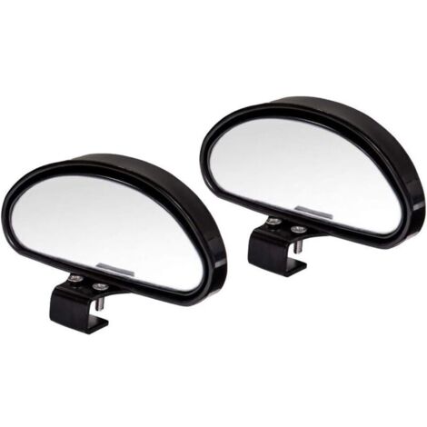 Rétroviseur Angle Mort Pour Voiture, Camion, 4x4 - Miroir Rond 2-en-1, Anti-pluie, Antidérapant - Lot De 2