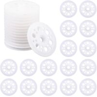 100 x Plastic Flat Washers, 46 mm Plastic Washers, Polypropylene Plastic Washers, Foam Washers for Fixing and Supporting Foam Insulation Boards