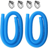 2 Pcs Tuyau Piscine 32mm,Longueur 150 cm,pour Piscine Hors sol Accessoires Tuyau de Rechange,pompe de filtration et systèmes d'eau salée-