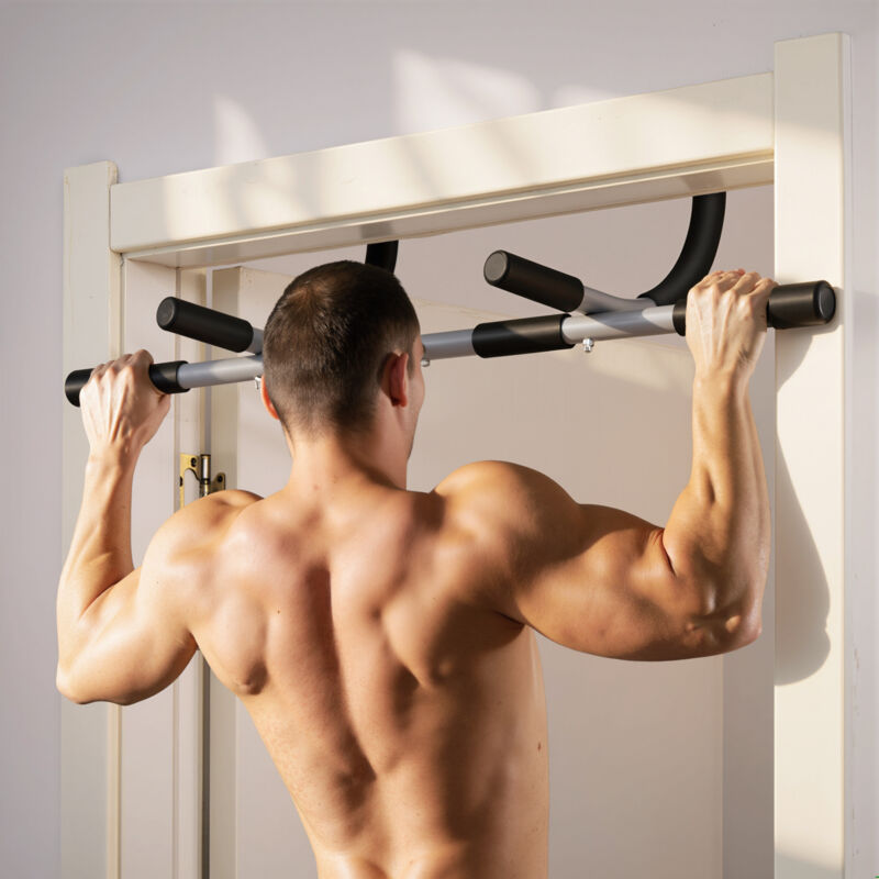 Barre De Traction - Barre De Porte - Pull Up Bar Acier Noir à Prix Barre De Traction - Barre De Porte - Pull Up Bar Acier Noir à Prix